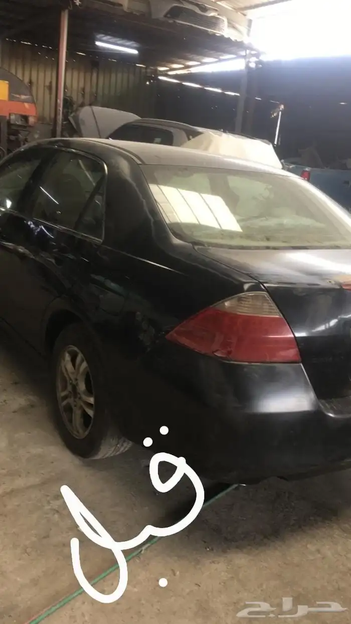 هوندا اكورد مديل 2007 مرشوش على نظافه ممشى قليل 1