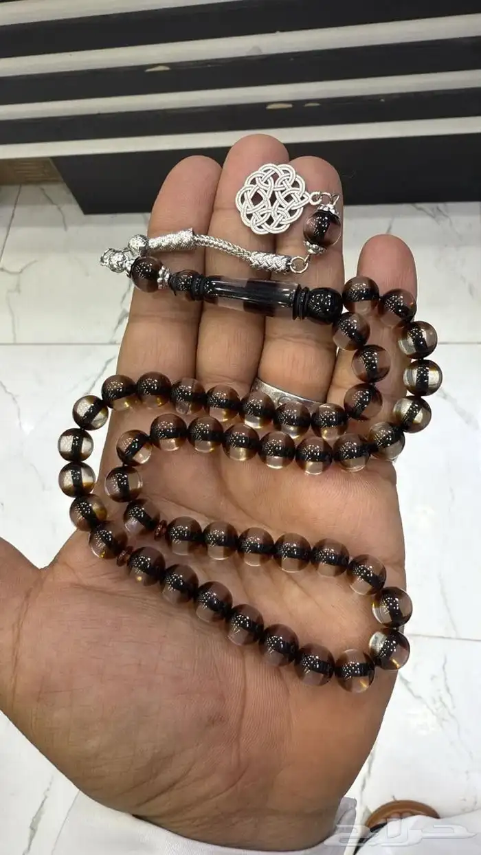 سبح بكلايت خيط ضد الغطع المقاس 10 ملي عدد الخرز 45 حبه البيع 16