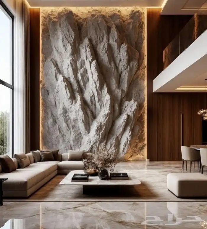 تصميم وتنفيذ اعمال الديكور الملكي وجدريات حجريه 6