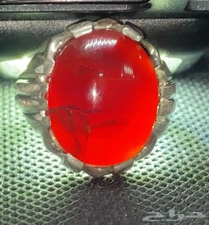 خواتم عقيق يماني زعفراني 13