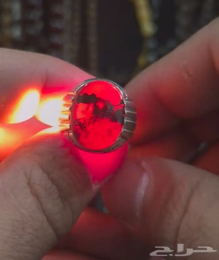 حجر عقيق مصور ذيب 0