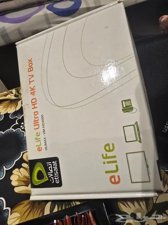 جهاز استقبال eLife Ultra HD 4K TV Box. الجهاز جديد م استخدم 1