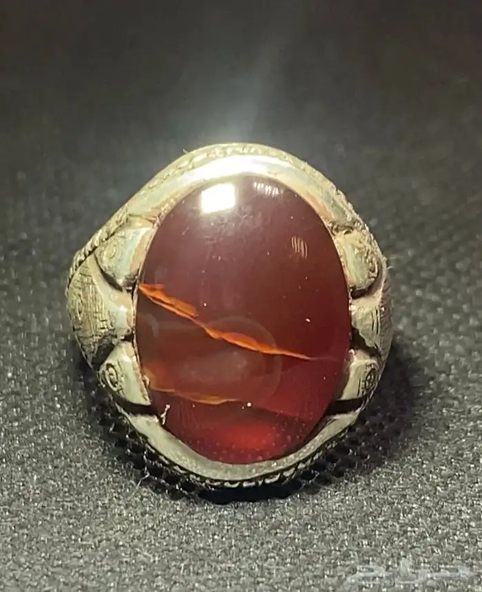 خواتم عقيق يماني زعفراني 6