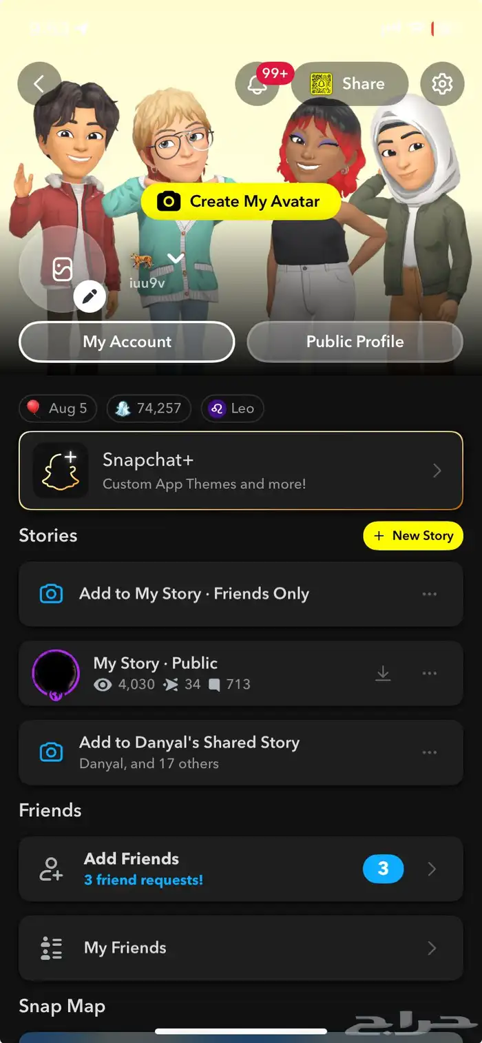 حساب سناب شات 1