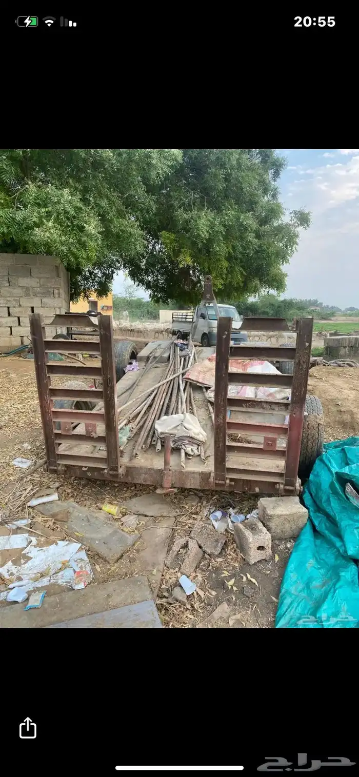 عربة بوبكات حديد قوي تحتاج دهان فقط وكفرات الحد 3500 0