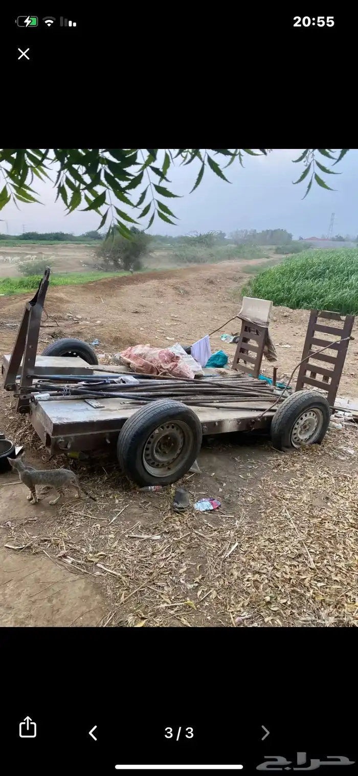 عربة بوبكات حديد قوي تحتاج دهان فقط وكفرات الحد 3500 2