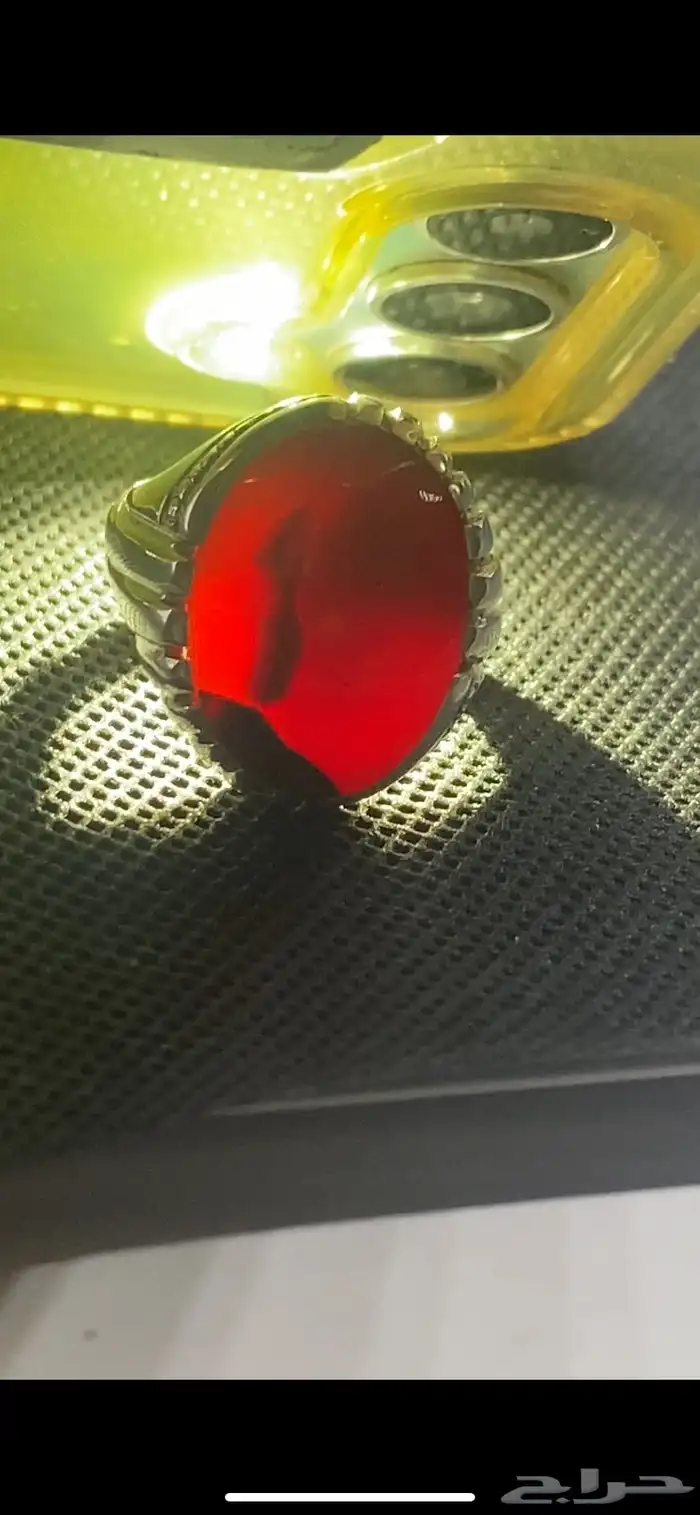 خواتم عقيق يماني زعفراني 4