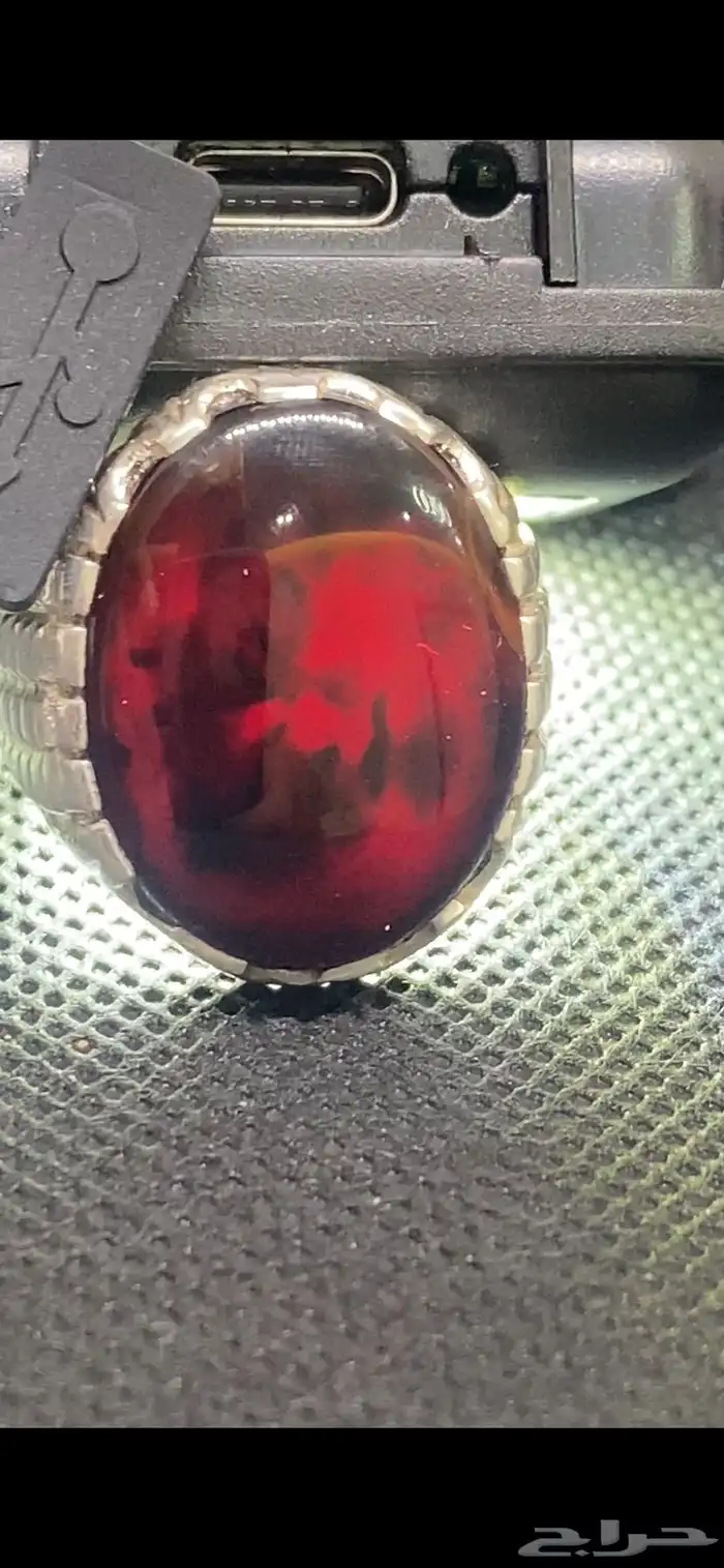 خواتم عقيق يماني زعفراني 8