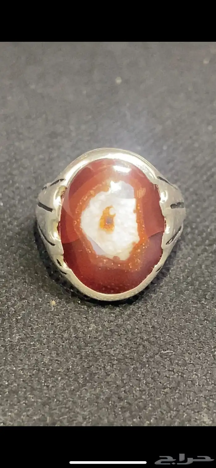 خواتم عقيق يماني زعفراني 1