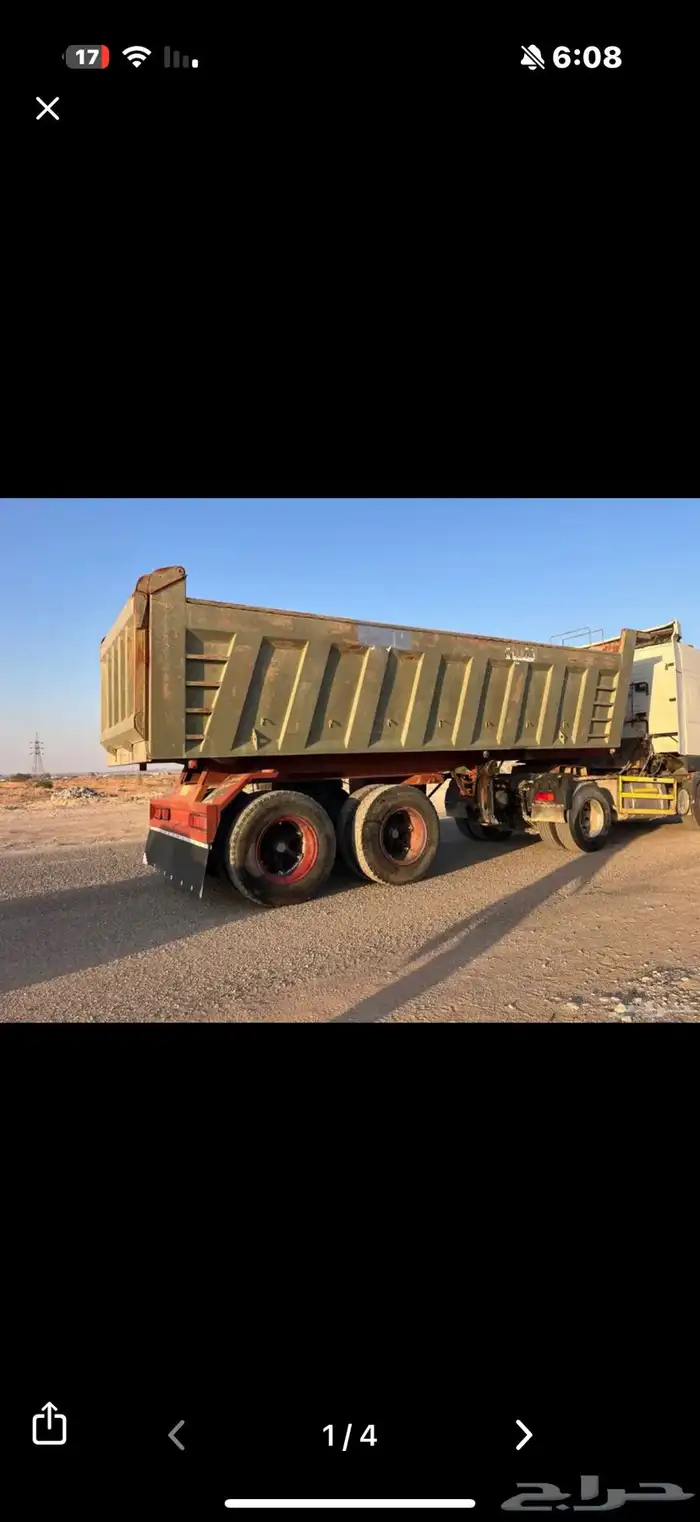 تريلة قلاب الاجار اليومي والشهري نقل دفان مخلافات 0