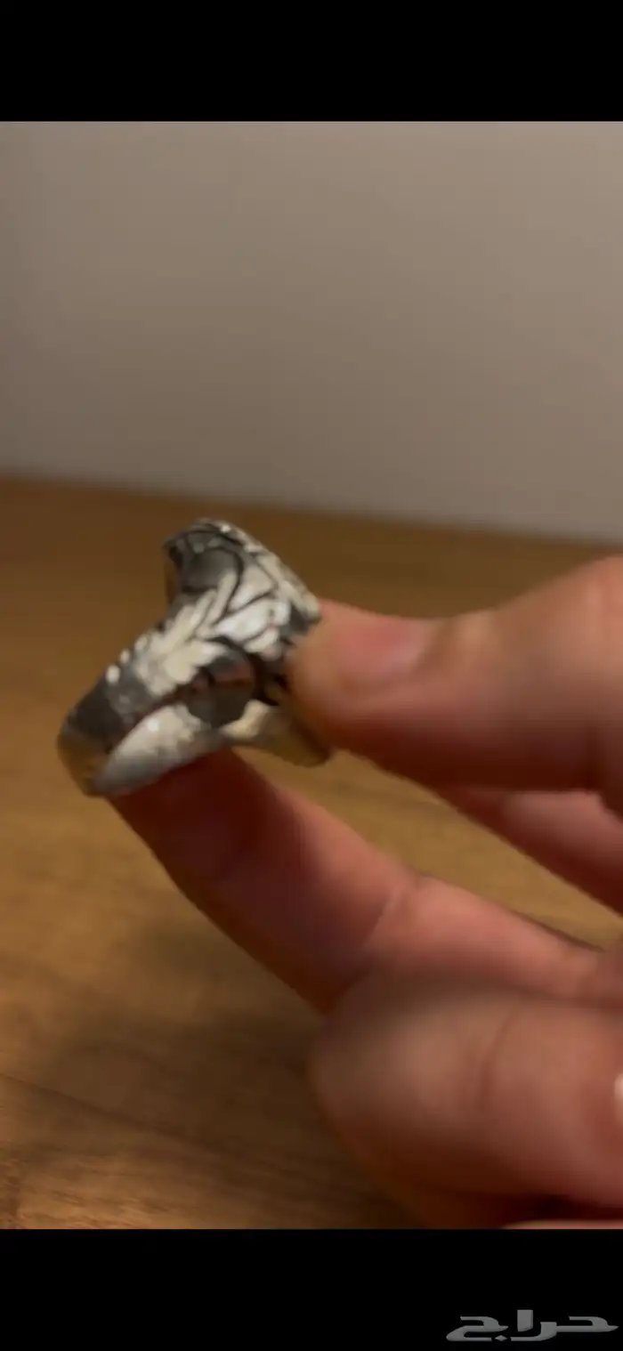 خاتم حديد صيني وخاتم عقيق يماني 2