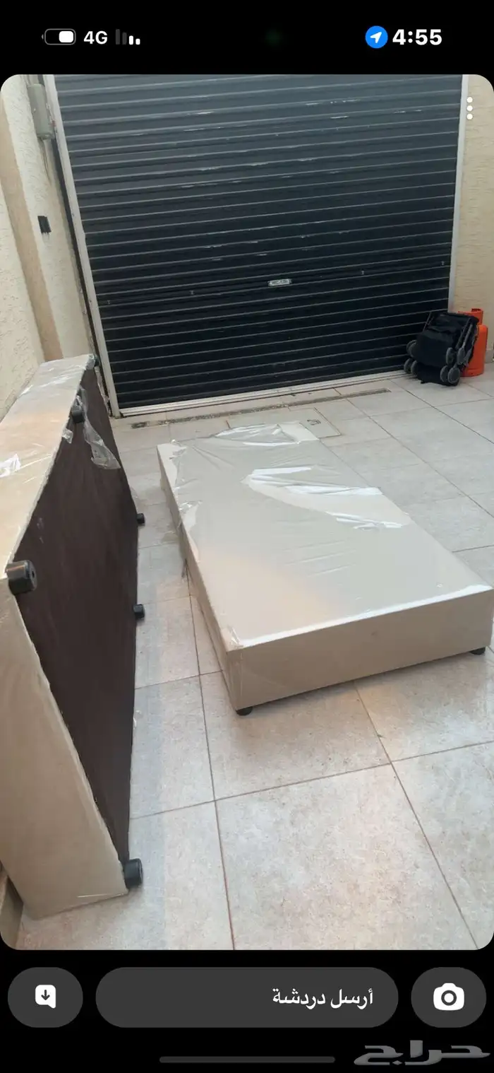 سرير نفرين مع طاوله تلفزيون مفصلتها ب550 مع تسريحه 2