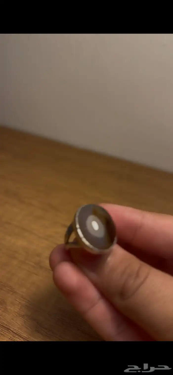 خاتم حديد صيني وخاتم عقيق يماني 3