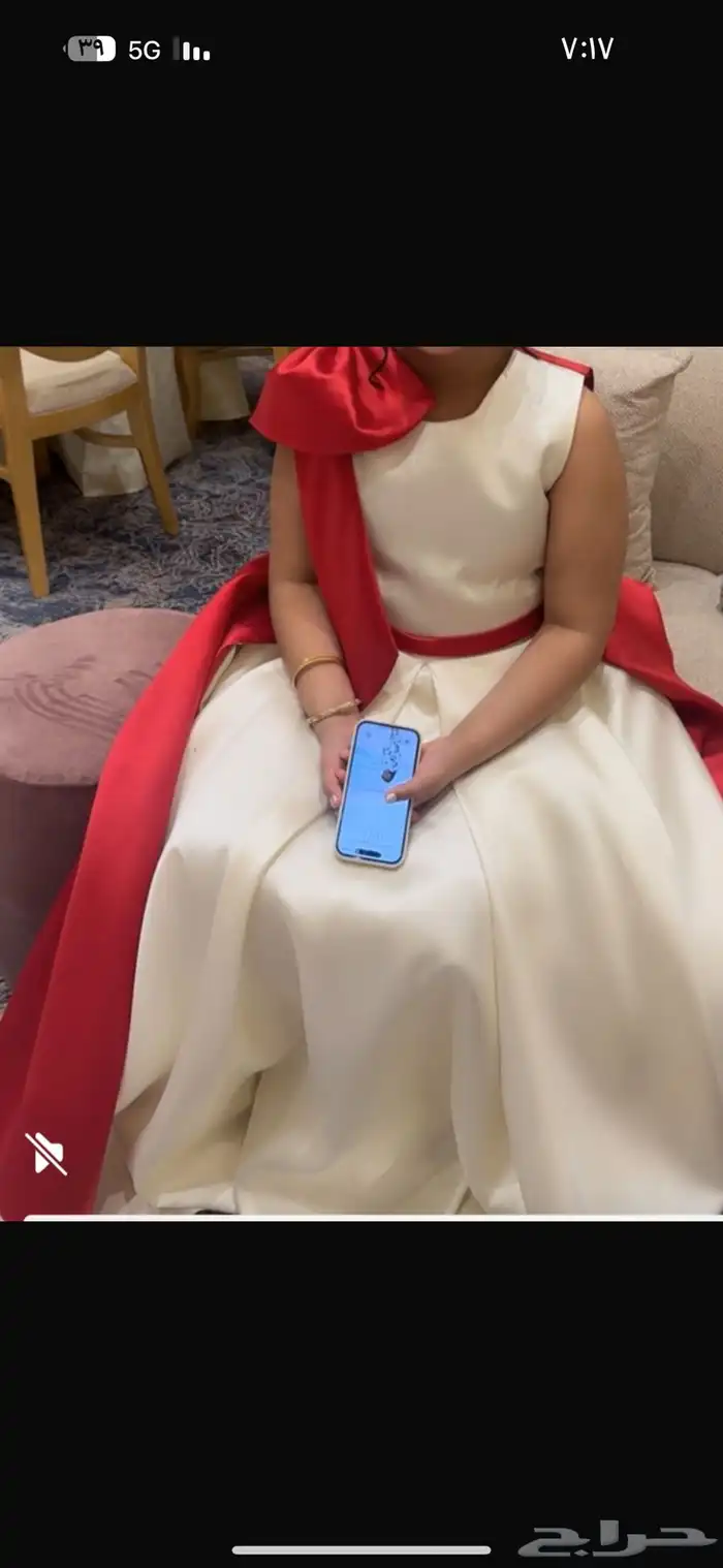 فستان مناسبات لعمر 12سنه لبسه مره واحده اربع ساعات 1