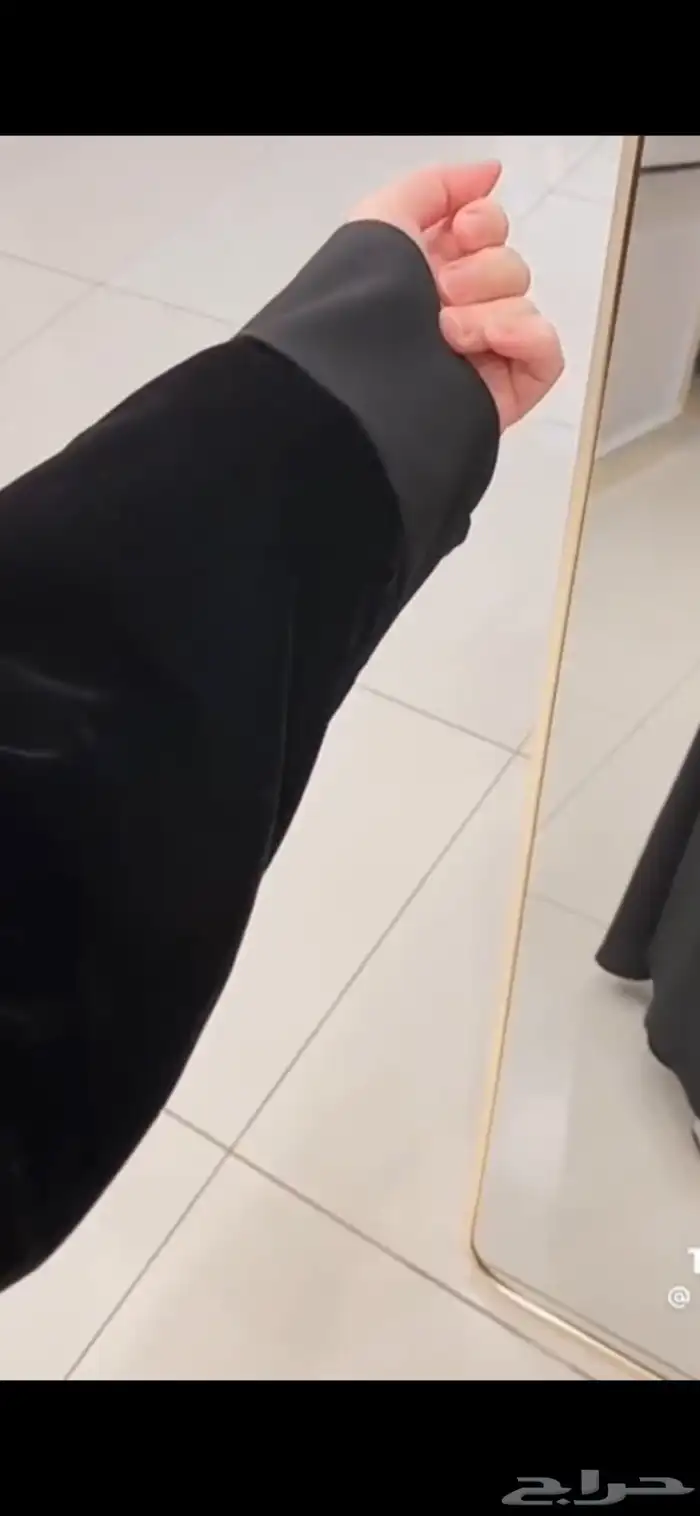 عبايه كتان دبل كلوش 1