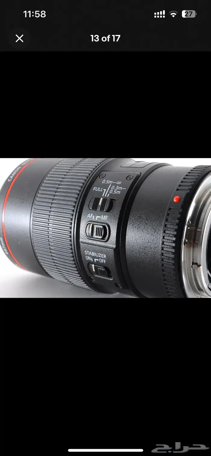عدسة كانون EF 100 mm f  2.8 macro IS 6