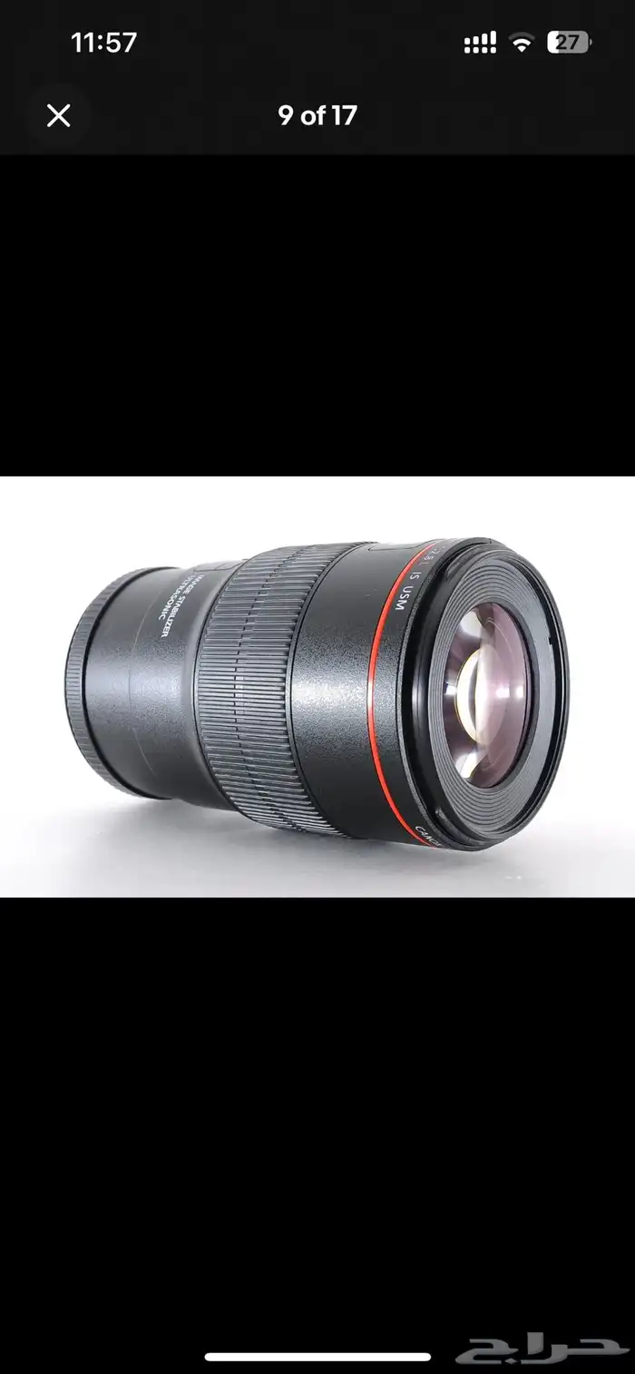 عدسة كانون EF 100 mm f  2.8 macro IS 8