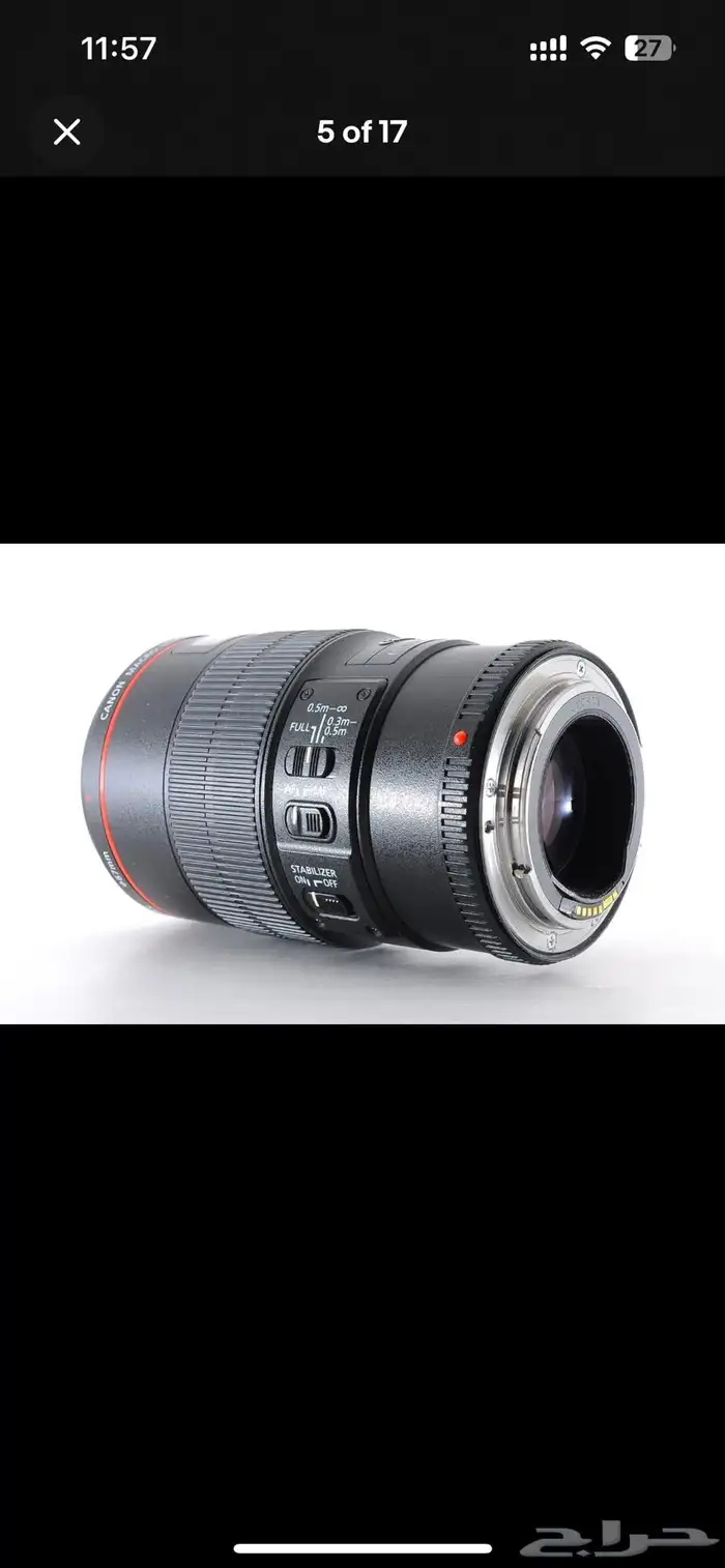 عدسة كانون EF 100 mm f  2.8 macro IS 4