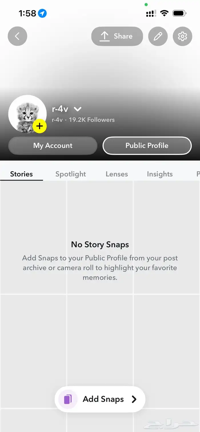 فرصة نادرة  يوزر سناب شبه ثلاثي r-4v مع 19K متابع 1