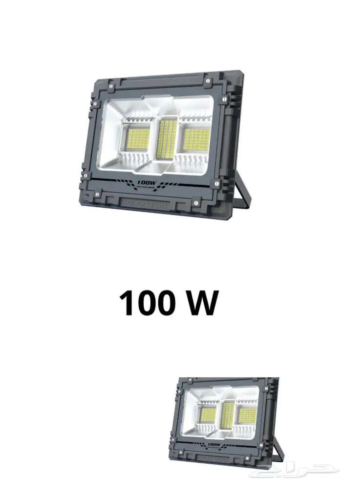 كبس كشاف خارجي 100واط بالطاقه الشمسيه المطور 1