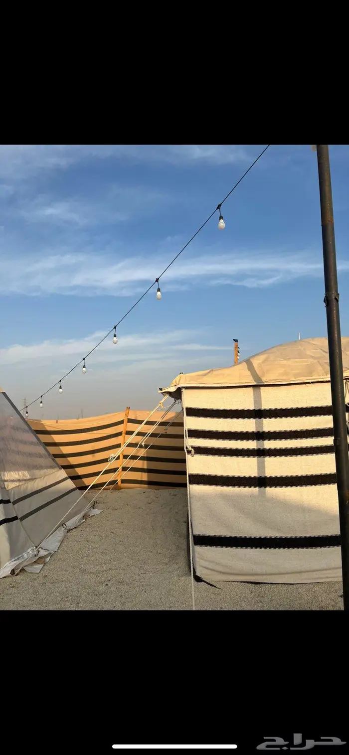 بيت شعر ابيض نظيف مع حمام ومطبخ ومغسله وخزان وشبكة اناره 0