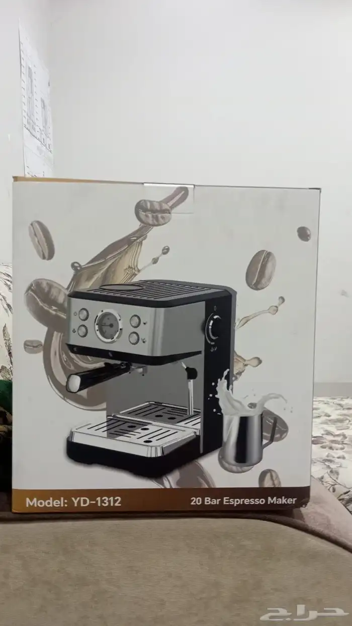 ماكينة قهوة اسبريسو منزليه جديده بكرتونها 0
