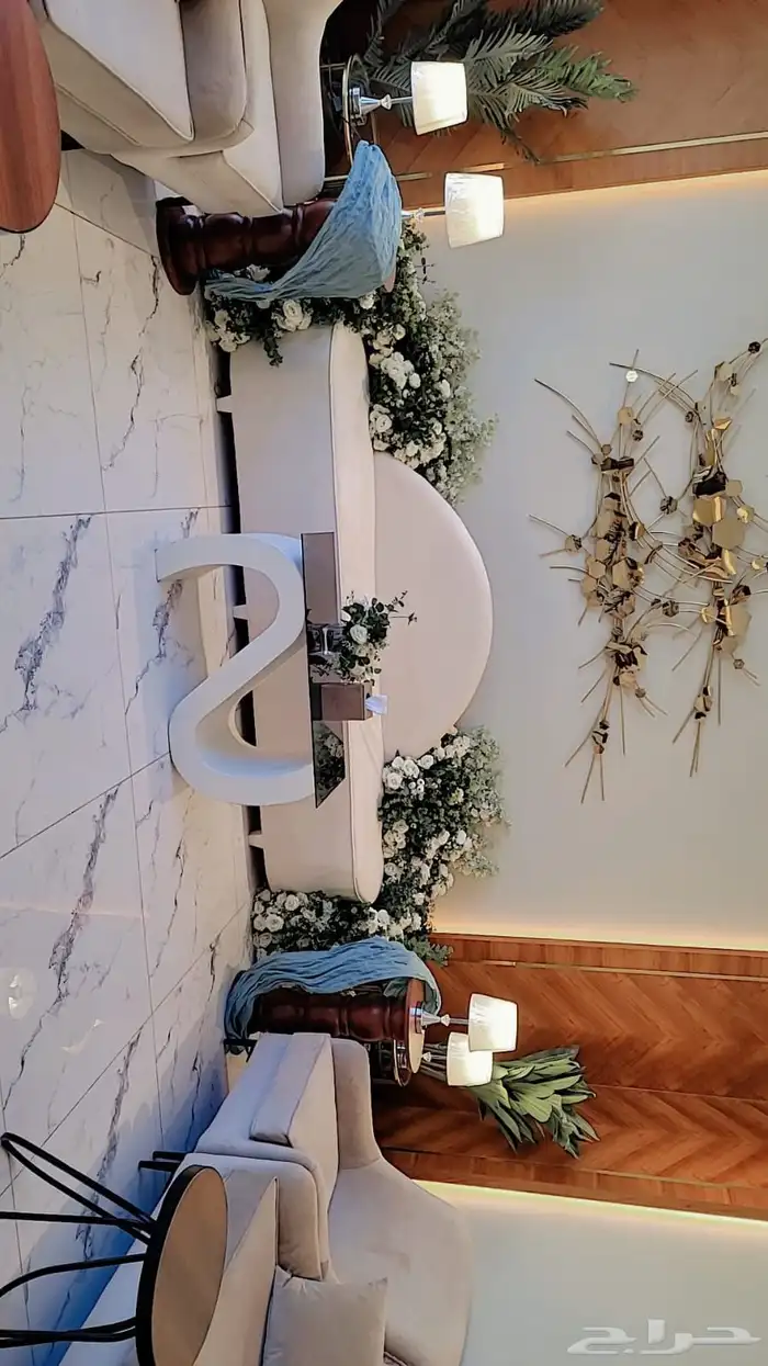 تاجير كراسي وطاولات طعام والكنب ودفايات وتنسيق كوش افراح 5