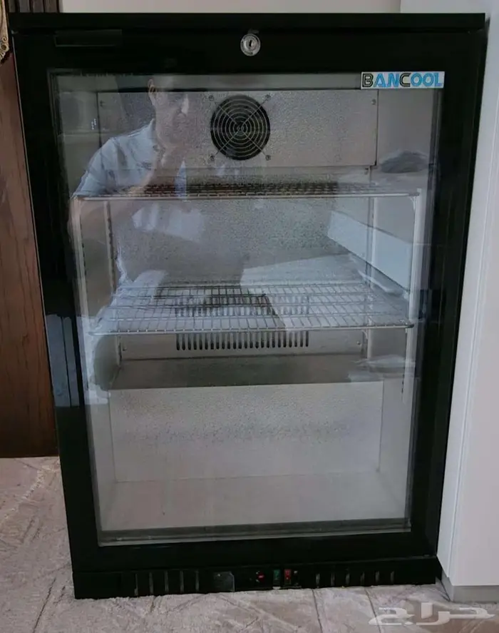 للبيع ثلاجة عرض بانكول 1باب زجاج موديل130 - أسود 0