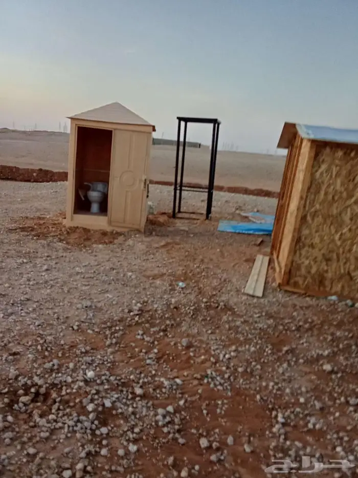 غرف خشب ضد المطر واشمس بيوت شعر خيام حمامات فيبر 10