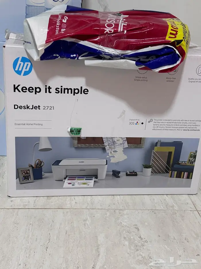 طابعة HP 2721 شبة جديدة بالوايفاي 0