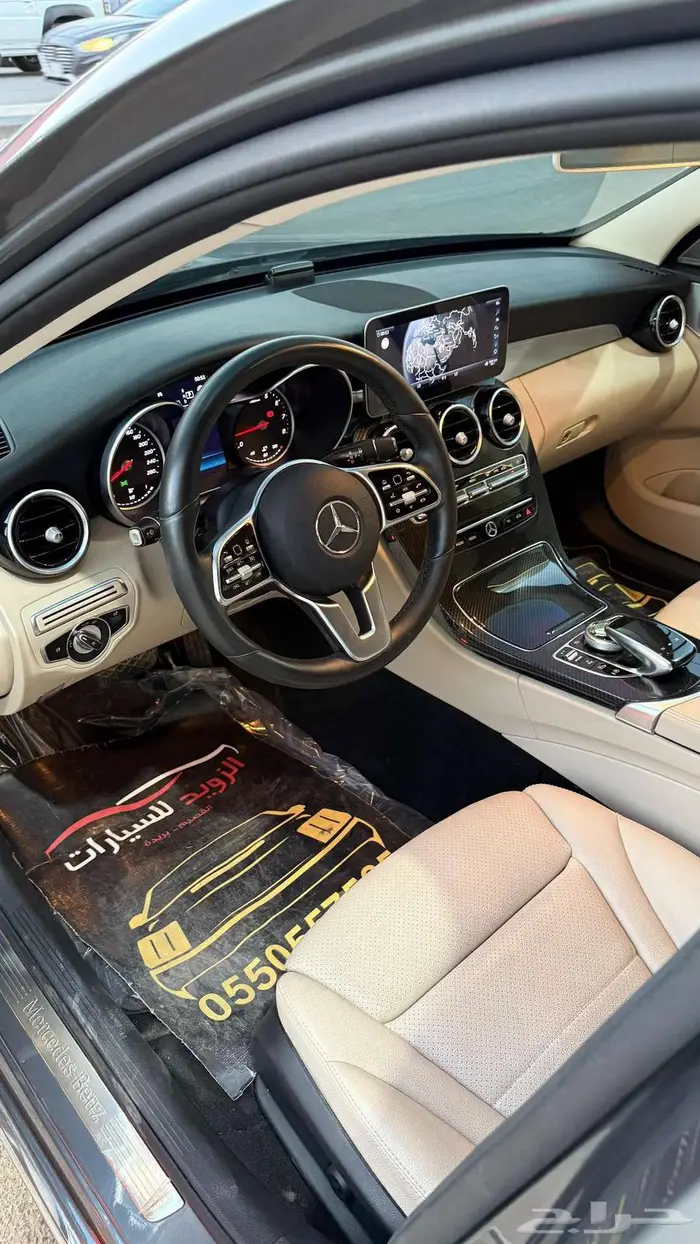 مرسيدس 2020 c 200 عداد 56000 9