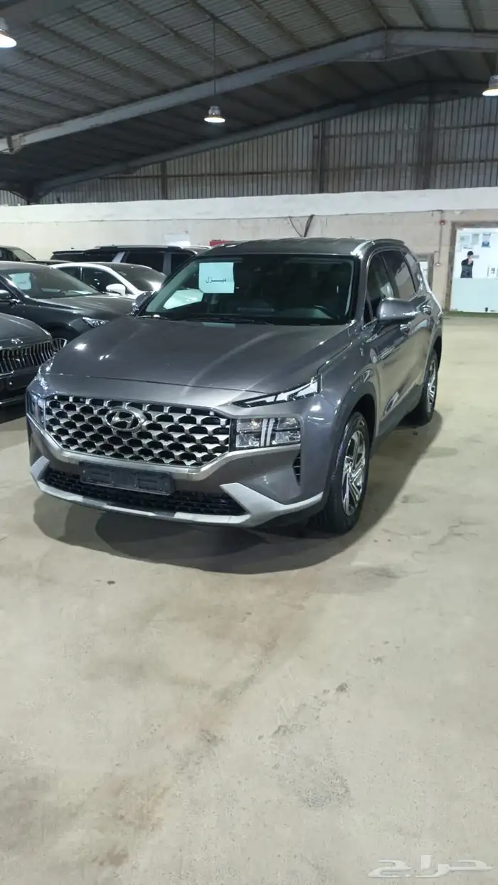 هيونداي سنتافي رصاصي 2022 ديزل بطاقة جمركية وارد كوريا 2