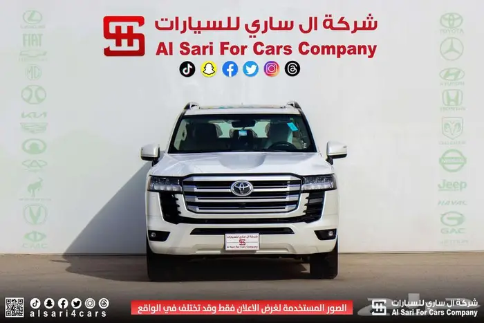 تويوتا لاند كروزر GXR L2 2025 اقساط بنوك وشركات 0
