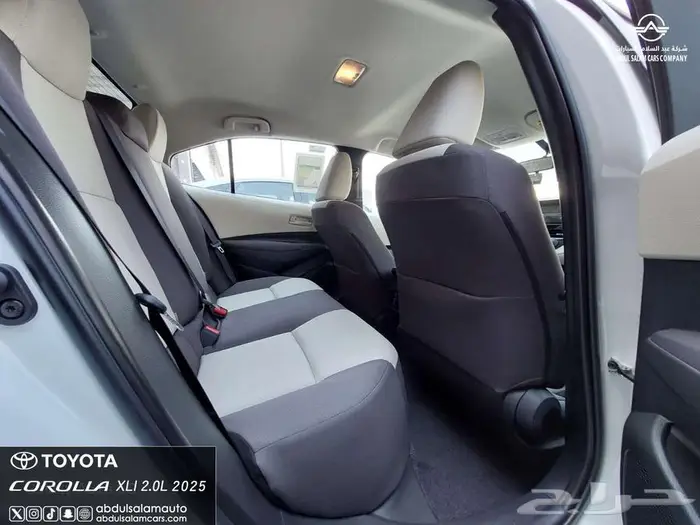 تويوتا - كورولا XLi مطور - م2.0 بنزين 2025 - متاح اقساط 6