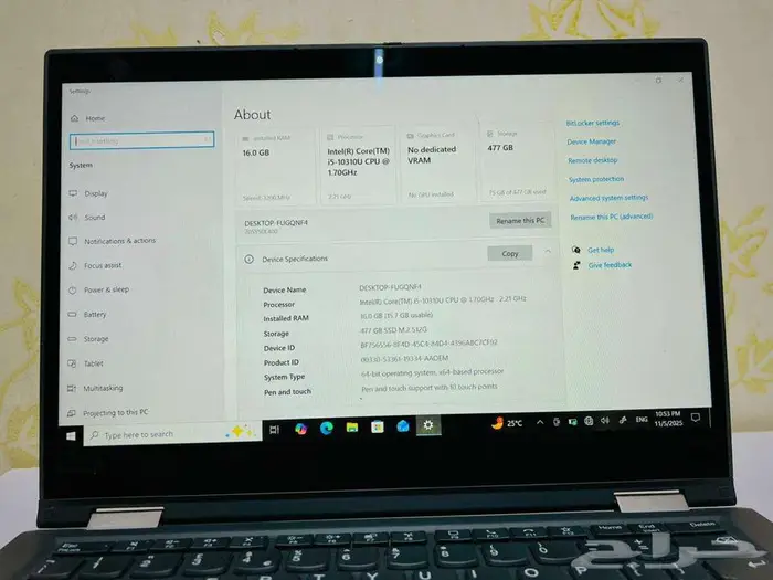 Lenovo Touchscreen 360  16GB RAM 512GB SSD  i5 10th Gen 6