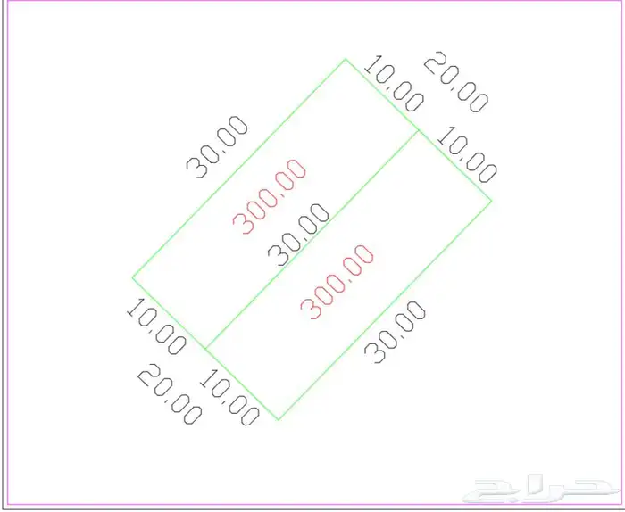 للبيع قطعتين مفرزة بمخطط العاقول 3