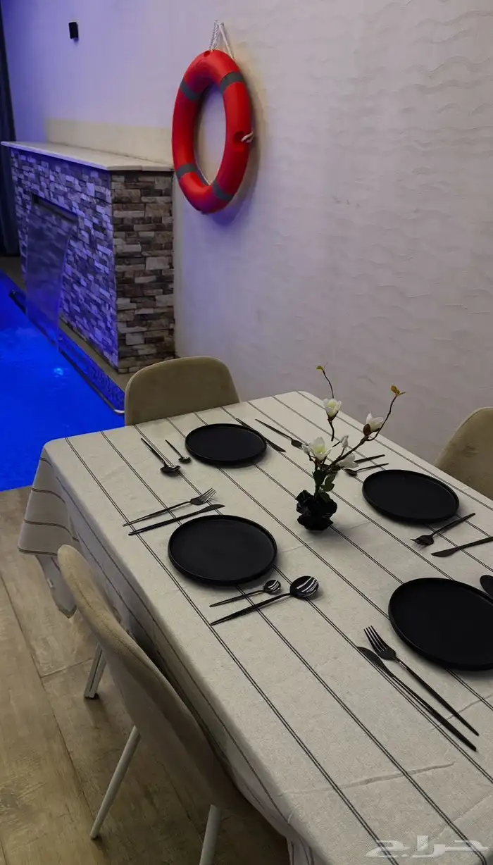 شاليهات للايجار نظام غرفه صاله مطبخ مسبح دوره مياه حوش 5