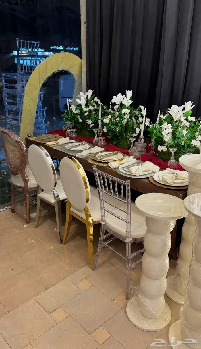 تاجير تراس تاجير كشافات افتتاح تأجير بالونات كراسي 4