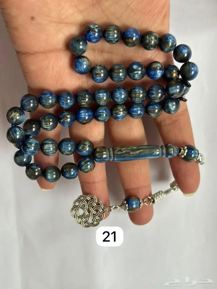 سبح بكلايت خيط ضد الغطع المقاس 10 ملي عدد الخرز 45 حبه البيع 48