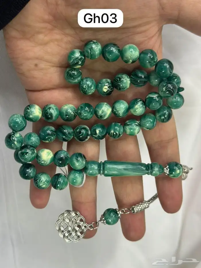 سبح بكلايت خيط ضد الغطع المقاس 10 ملي عدد الخرز 45 حبه البيع 10