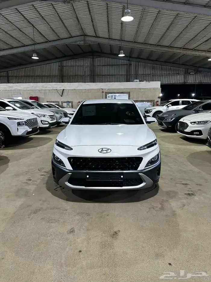 هيونداي كونا ابيض 2021 بنزين بطاقة جمركية وارد كوريا 1