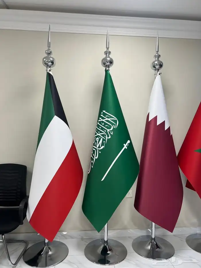 علم السعودية طباعة شعارات ريشة إعلانية طقم صور رول أب حاجز 21