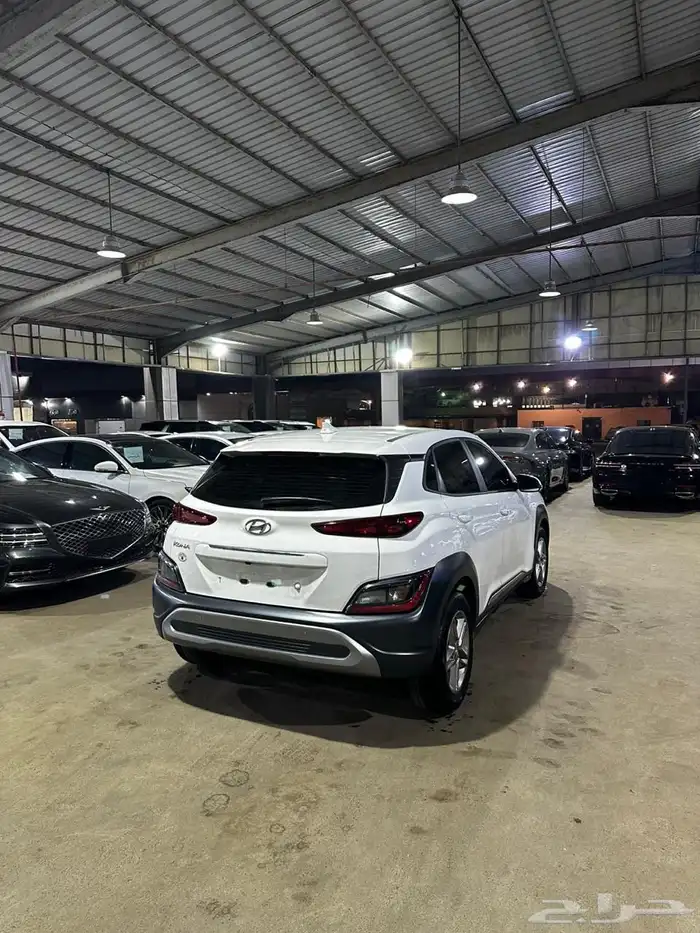 هيونداي كونا ابيض 2021 بنزين بطاقة جمركية وارد كوريا 5