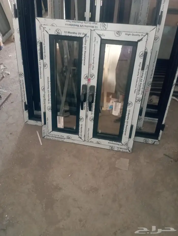 باب شباك دبل عادي ايلومينيم 0