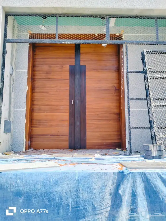 ابواب خشب خارجي خشب م نو سميلي 4