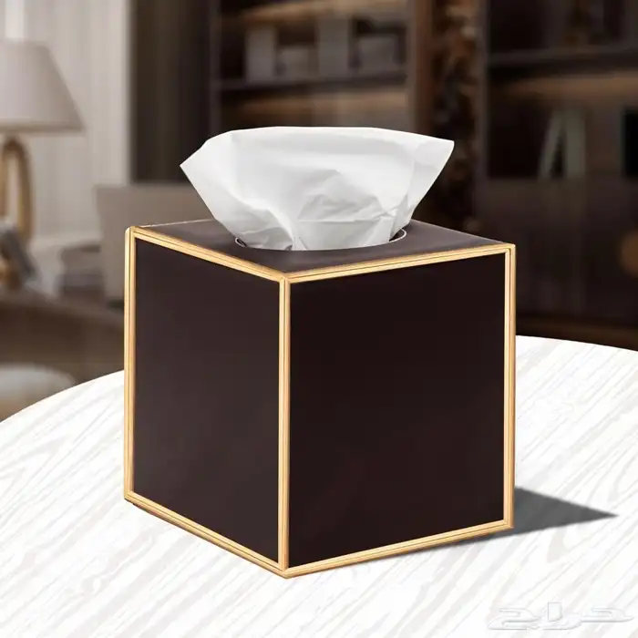 تفصيل علبة مناديل جلدية او ورقية 1