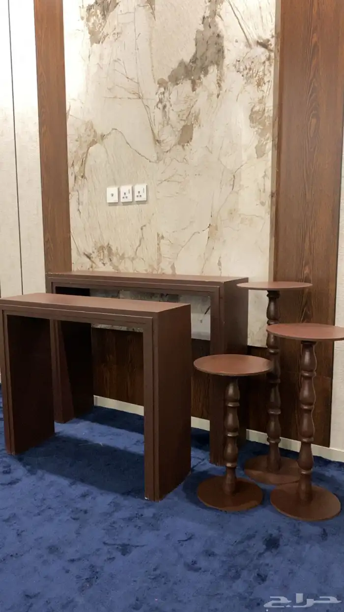 لمناسباتكم طاولات إستقبال للإيجار 1