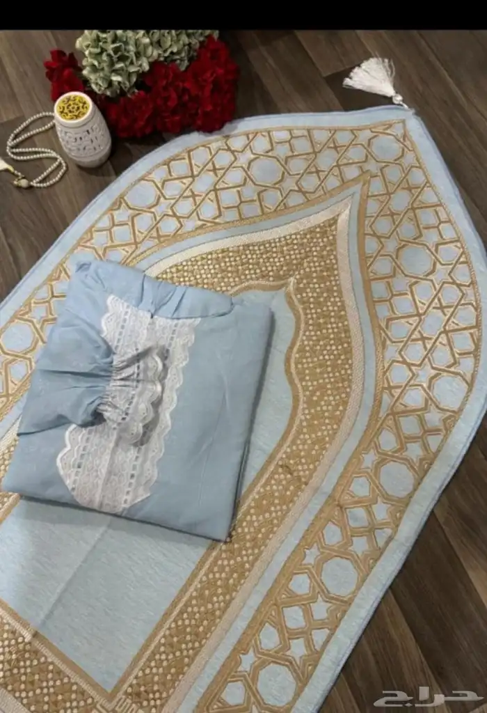 اطقم سجادة صلاة مبطن اسفنج مريح للركب 0