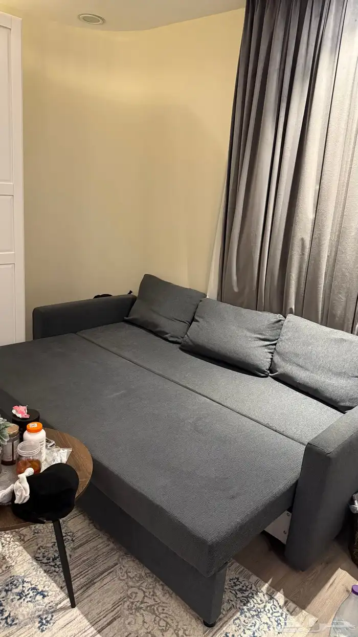 كنبة من إيكيا   FRIHETEN (قماش Skiftebo غامق) 4