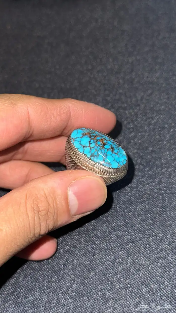 خاتم فيروز نيشابوري صياغة عباسي ع 1